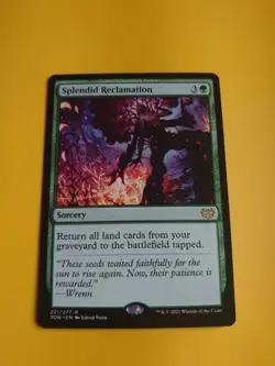 Splendid Reclamation. VOW sorcery Rare Magic the Gathering Card. - Image 2