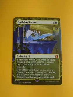 Doubling Season. WOE Mythic Enchantment Magic the Gathering Card. - Image 1