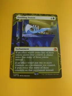 Doubling Season. WOE Mythic Enchantment Magic the Gathering Card. - Image 2