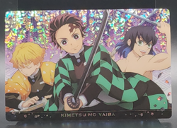 Inosuke Tanjiro Zenitsu Demon Slayer Card CCG Japanese BANDAI #2583145 #034 0722 - Image 1