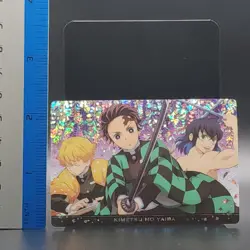 Inosuke Tanjiro Zenitsu Demon Slayer Card CCG Japanese BANDAI #2583145 #034 0722 - Image 2