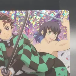 Inosuke Tanjiro Zenitsu Demon Slayer Card CCG Japanese BANDAI #2583145 #034 0722 - Image 4