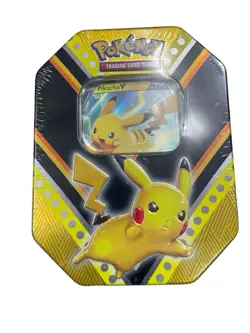 POKEMON V POWER TIN PIKACHU TRADING CARD GAME BRAND NEW SEALED 820650807794 - Image 1