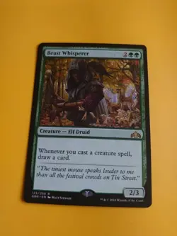 Beast Whisperer. GRN Rare Elf druid Magic the Gathering Card. - Image 2