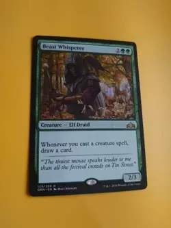 Beast Whisperer. GRN Rare Elf druid Magic the Gathering Card. - Image 3