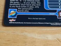 DRAGON BALL GT VALESE CARD # OP10 SIGNED BY VOICE ACTOR CHUCK HUBER - Image 4