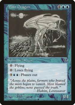 MTG - Mist Dragon - Mirage - X1 - (MP) - - Image 1