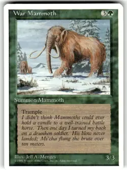 War Mammoth MTG Core Set 4th Edition Regular NM - Image 1
