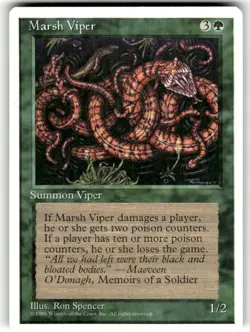 Marsh Viper - 4th Edition Core Set - Magic the Gathering MTG Nice! MTG - Image 1