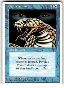 Psychic Venom MTG Core Set 4th Edition Regular NM - Image 1