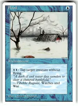Flood - Fourth Edition Core Set - Magic the Gathering MTG Nice! - Image 1