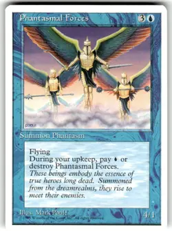 Phantasmal Forces | MtG Magic Fourth Edition 4th | English |NM - Image 1