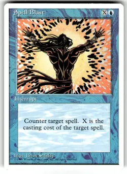 Spell Blast MTG Core Set 4th Edition Regular NM - Image 1