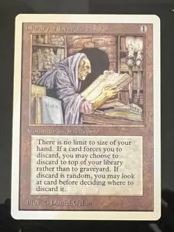 Magic the Gathering MTG Unlimited Library of Leng LP+ (Beta Bob) - Image 1