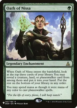 Oath of Nissa x1 1x Mystery Booster 2 NM MTG - Image 1