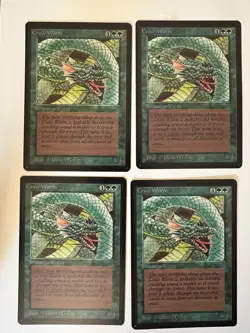 Magic the Gathering MTG Craw Wurm Beta NM Playset (4) (Beta Bob) - Image 1