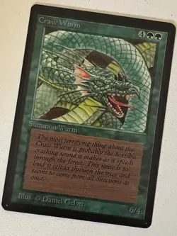 Magic the Gathering MTG Craw Wurm Beta NM Playset (4) (Beta Bob) - Image 2
