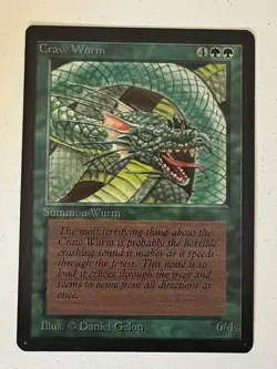 Magic the Gathering MTG Craw Wurm Beta NM Playset (4) (Beta Bob) - Image 4