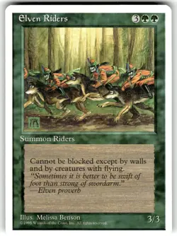 Elven Riders MTG Core Set 4th Edition Regular NM - Image 1