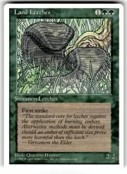 Land Leeches - 4th Edition Core Set - Magic the Gathering MTG Nice! - Image 1