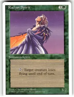 Magic the Gathering MTG Radjan Spirit (266) Fourth Edition NM - Image 1