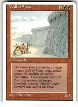 Wall of Stone MTG Core Set 4th Edition Regular NM - Image 1