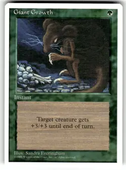 Giant Growth MTG Core Set 4th Edition Regular NM - Image 1