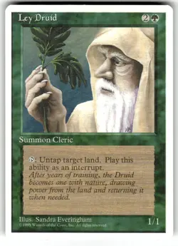 Ley Druid MTG Core Set 4th Edition Regular NM - Image 1