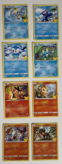 Pokemon 25th anniversary cards McDonald's Lot of 8 With 2 Hologram Cards - Image 1