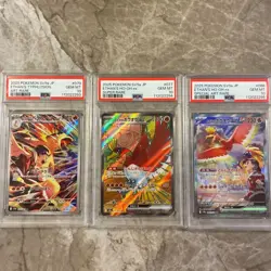 PSA 10 Ethan's Ho-Oh ex 086/063 SAR Typhlosion AR Set Heat Wave Pokemon Japanese - Image 1