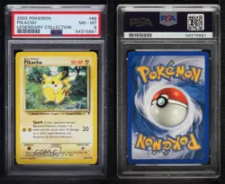Pikachu Pokemon Legendary Collection PSA 8 2002 2f4 - Image 3