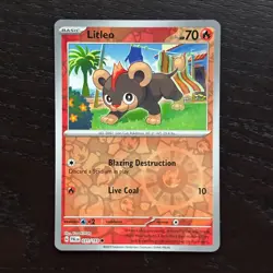Litleo 031/193 Pokemon Paldea Evolved SV02 Reverse Holo Common Card NM - Image 1