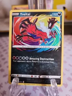 Yveltal 046/072 - Shining Fates - Amazing Rare Holo Pokemon Card Near Mint - Image 1