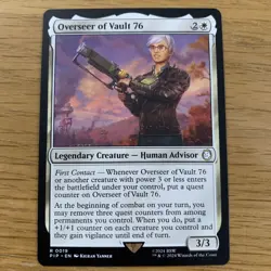 MTG Overseer of Vault 76 [Fallout, Near Mint] Rare Magic The Gathering Card - Image 1