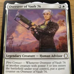 MTG Overseer of Vault 76 [Fallout, Near Mint] Rare Magic The Gathering Card - Image 2