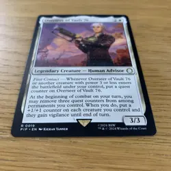 MTG Overseer of Vault 76 [Fallout, Near Mint] Rare Magic The Gathering Card - Image 3