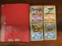 Vintage Childhood Pokemon Card Binder - Base Set, Jungle, Fossil - Image 1