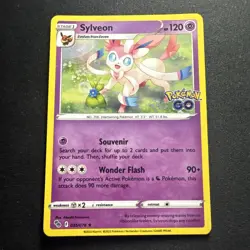 Pokemon Card Pokemon GO Sylveon 035/078 Holo Rare M/NM - Image 1