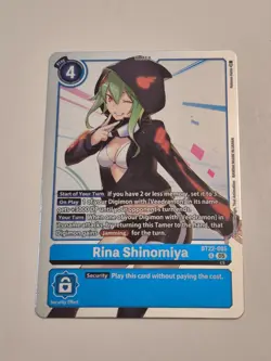 Digimon Card Game Rina Shinomiya BT22-085 R Cyber Eden - Image 1