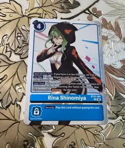 Digimon Card Game Rina Shinomiya BT22-085 R Cyber Eden - Image 1
