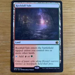 MTG Rockfall Vale​ Innistrad: Midnight Hunt Rare Land Magic The Gathering NM - Image 1