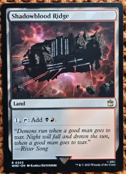 ✨Shadowblood Ridge✨ MTG | Universes Beyond: Doctor Who | NM/M | R 0303 - Image 1