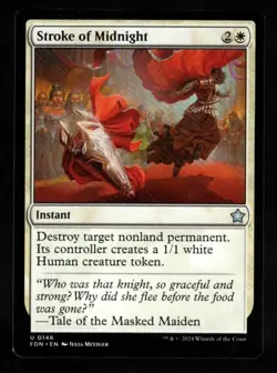 4x Stroke of Midnight-Magic the Gathering-MTG-Foundations-Near Mint-4x - Image 1