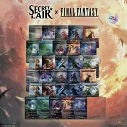MTG Secret Lair FINAL FANTASY BUNDLE FOIL EN + BUNDLE NO FOIL EN, - Image 1