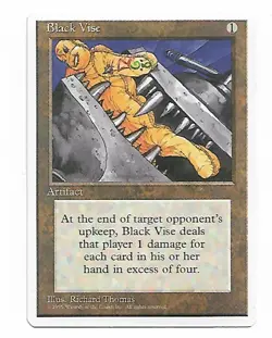 Magic the Gathering ~ MTG ~ 1x Black Vise ~ Fourth Edition ~ 4Ed ~ MP - Image 1