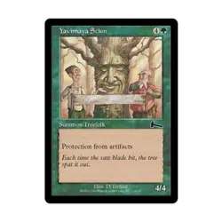 WOTC MtG Urza's Legacy Yavimaya Scion (C) (Foil) EX - Image 1