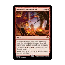 WOTC MtG From the Vault Annihilation Decree of Annihilation (MR) (Foil) EX - Image 1