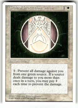 Circle of Protection: Green 4th Edition NM MTG Regular - Image 1