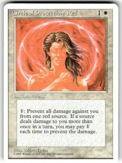 Circle of Protection: Red - 4th Edition Core Set - Magic the Gathering MTG Nice! - Image 1