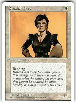 Benalish Hero MTG Core Set 4th Edition Regular NM - Image 1